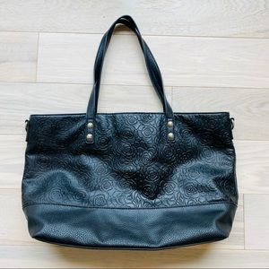 Jessica Simpson Collection Black Catherine Tote Bag